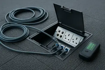 Floor Box Data Outlet Installation